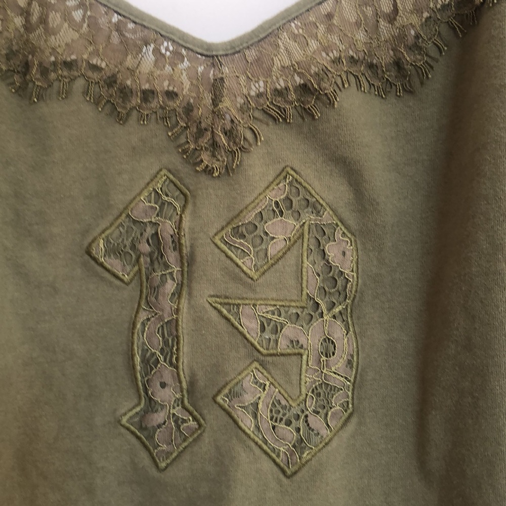 FENTY X PUMA Lace Trim Camisole Olive Green - Picture 6 of 12